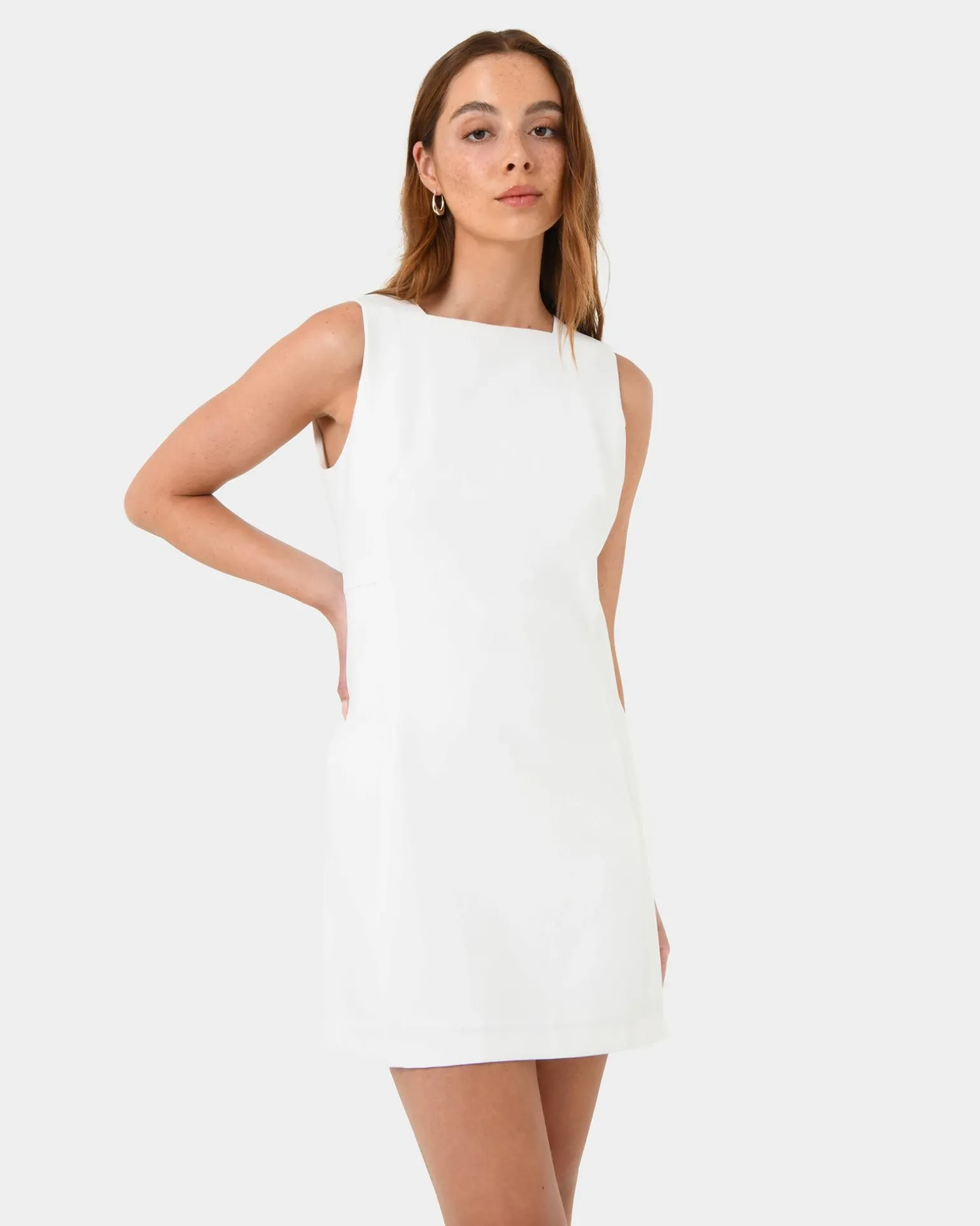 Ava Square Neck Panel Dress