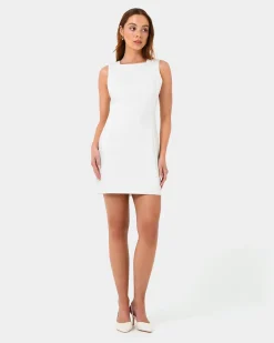 Ava Square Neck Panel Dress