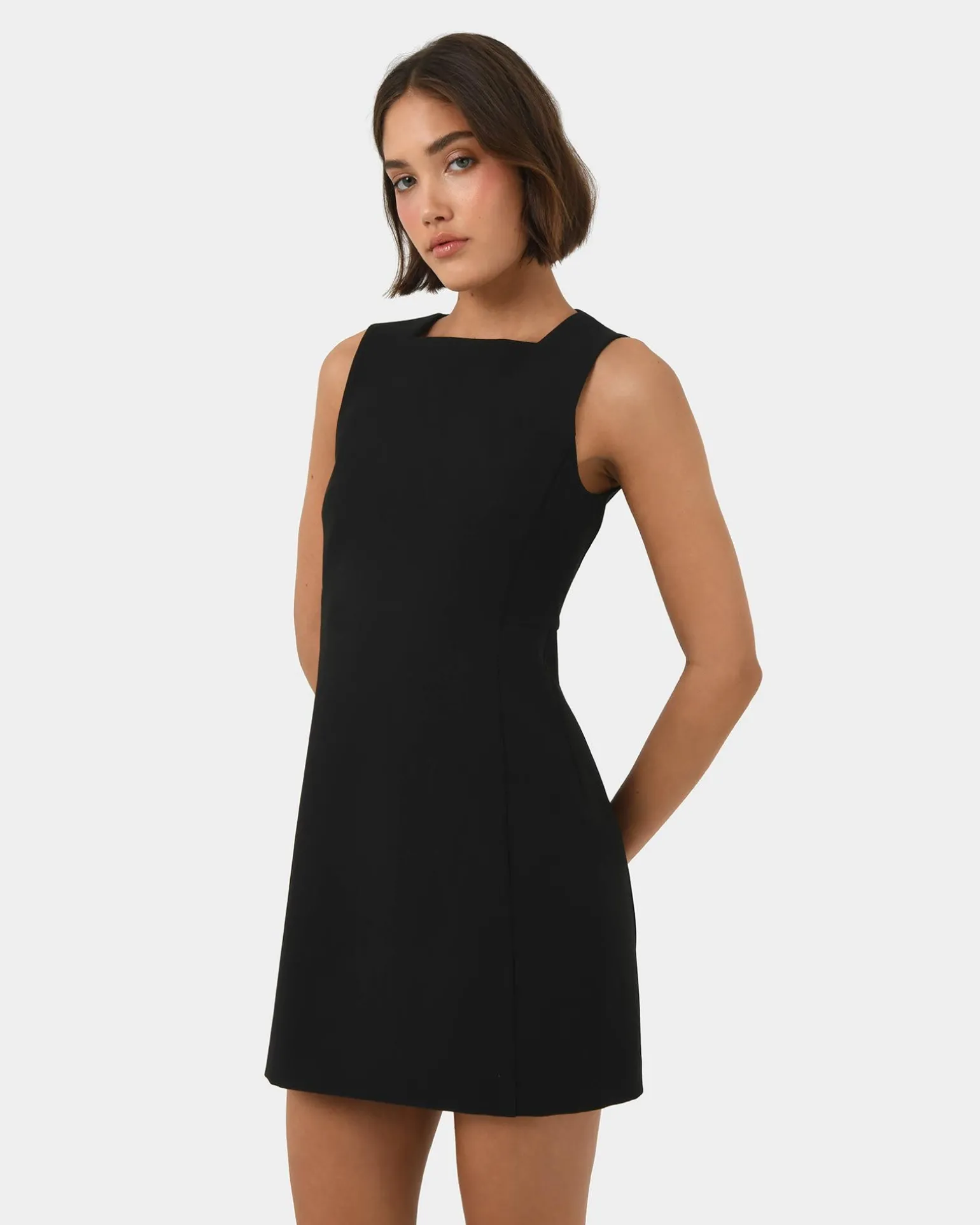 Ava Square Neck Panel Dress