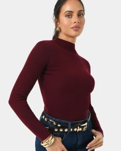 Avelyn Mock Neck Knit