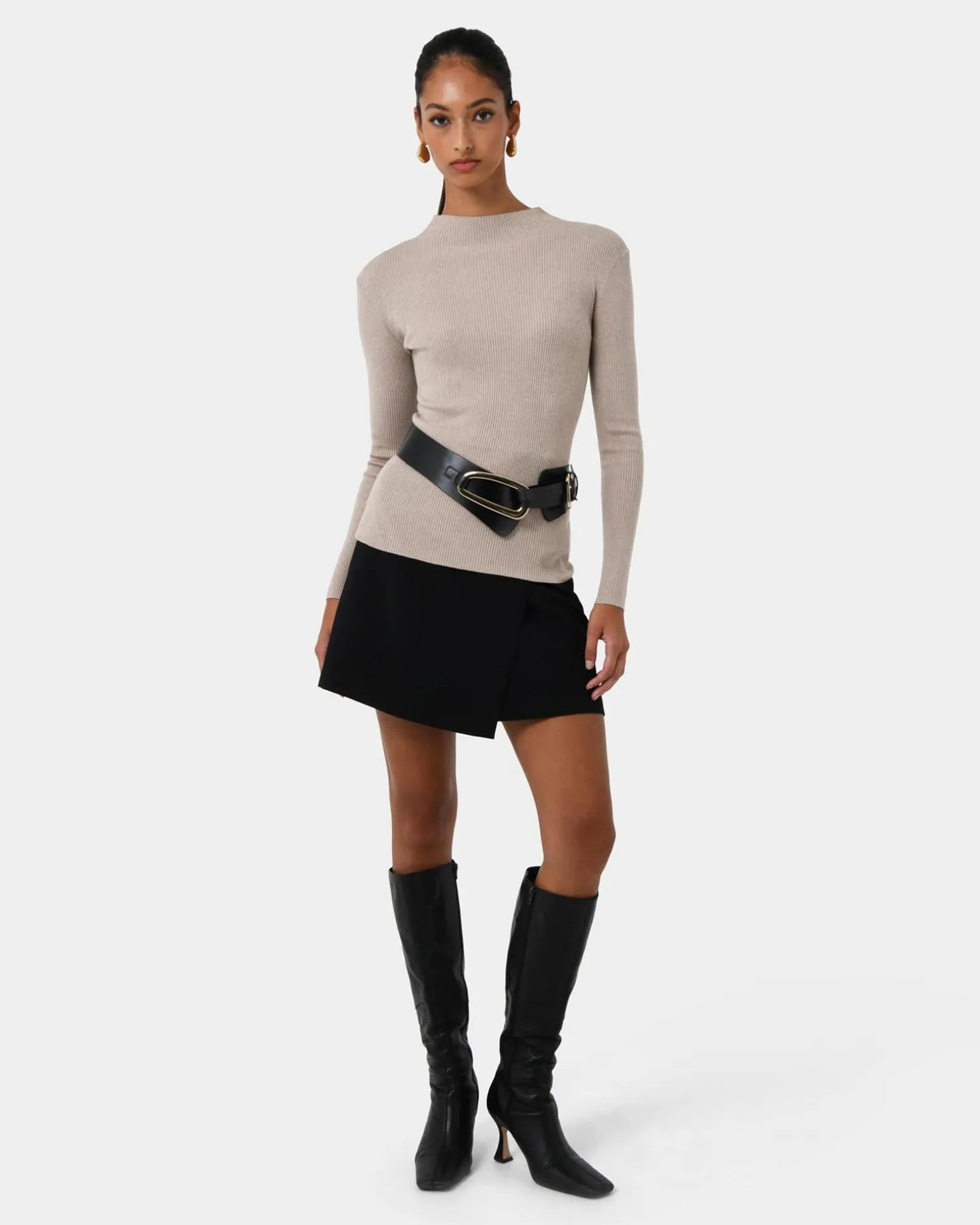 Avelyn Mock Neck Knit