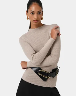 Avelyn Mock Neck Knit