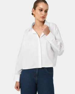Baire Pleated Crop Shirt