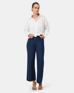 Baire Pleated Crop Shirt