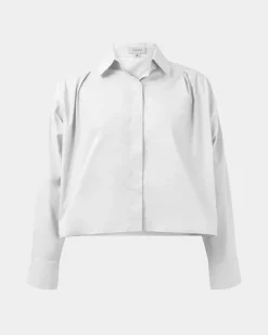 Baire Pleated Crop Shirt