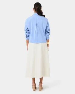 Baire Pleated Crop Shirt