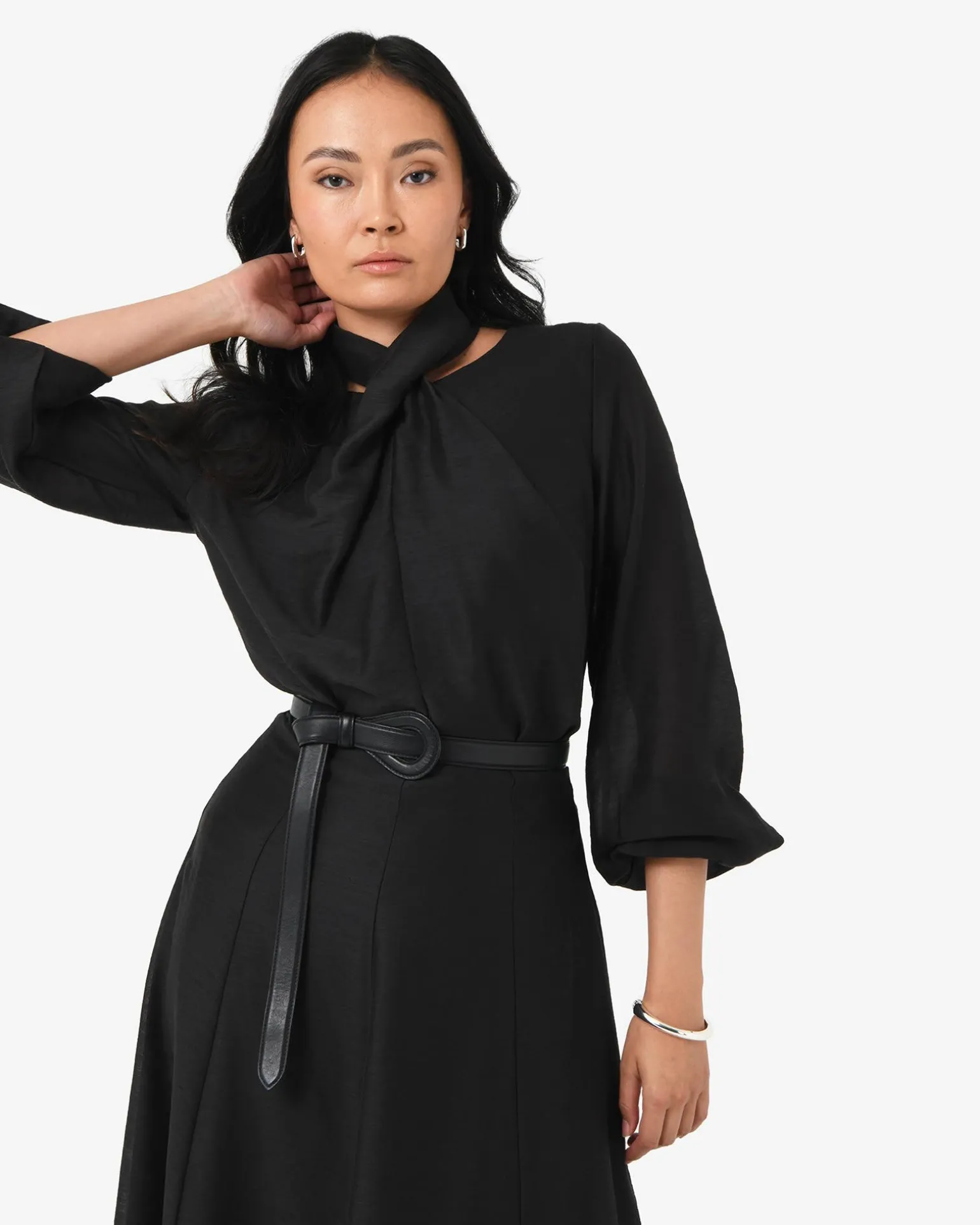 Bellini Twist Neck Blouse