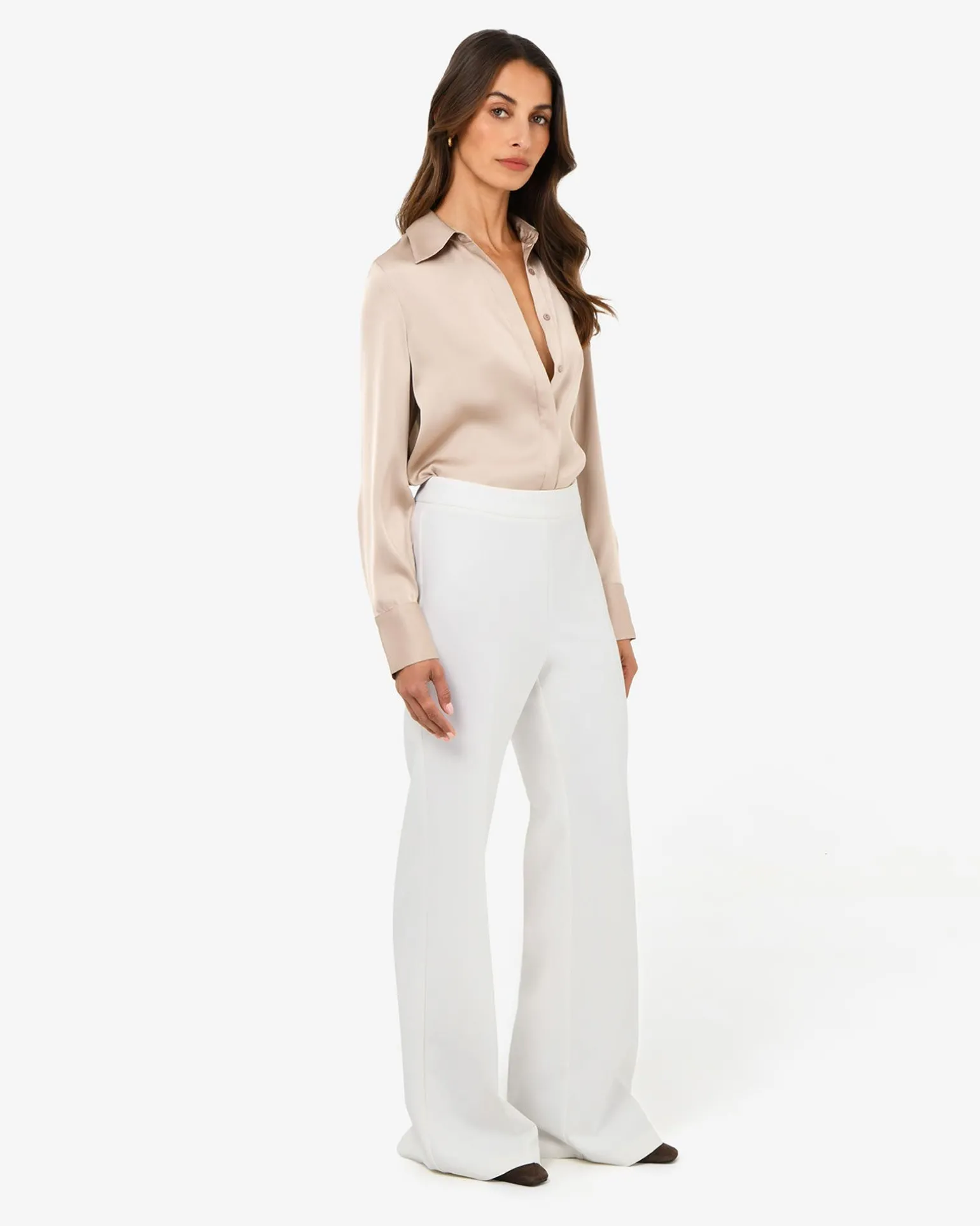 Belmore Crepe Flared Pants