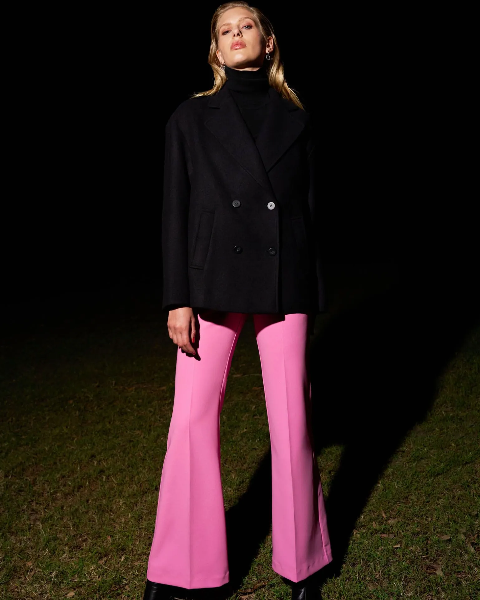 Belmore Crepe Flared Pants