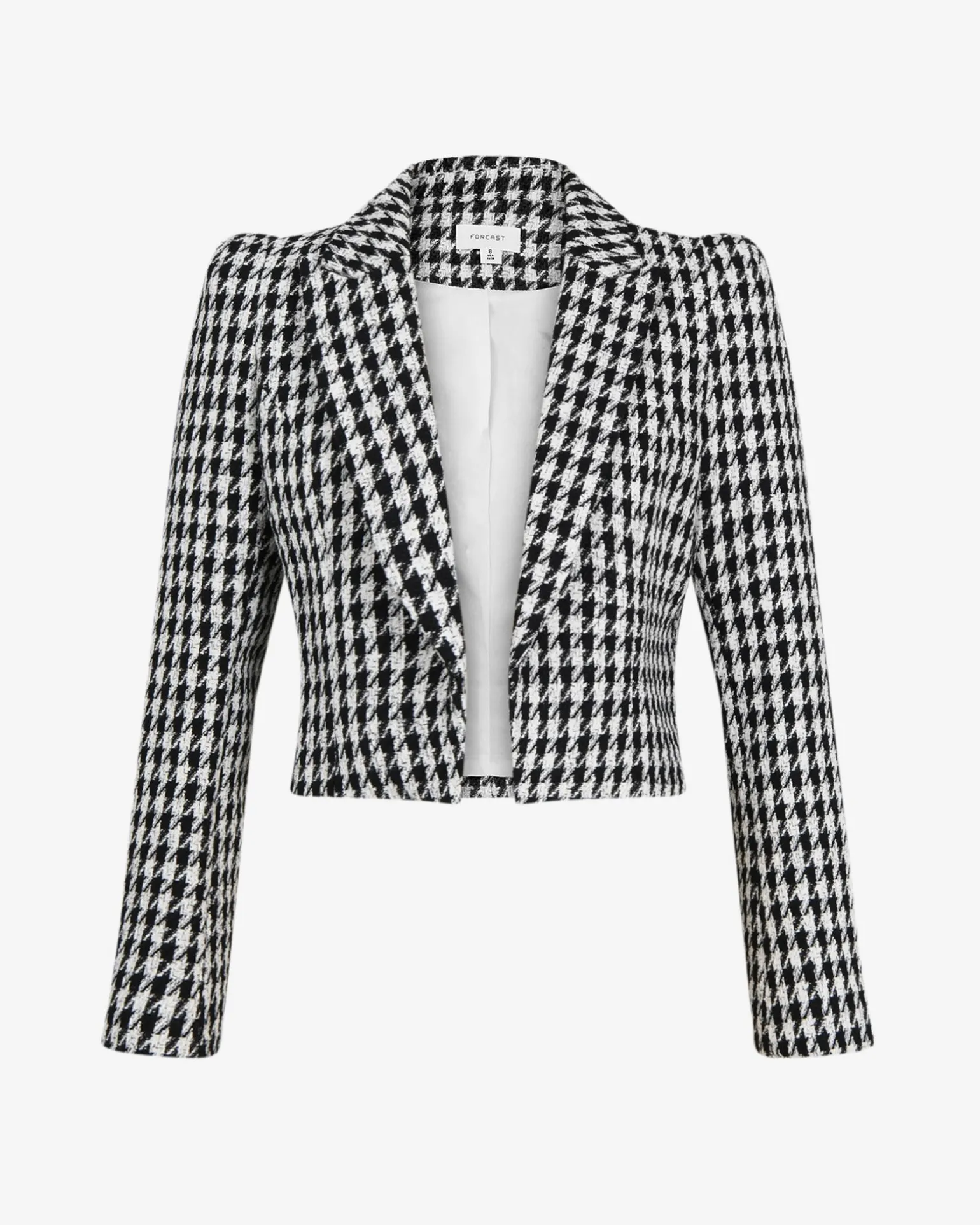 Bennet Houndstooth Crop Blazer