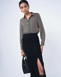 Betty Knit Split Skirt