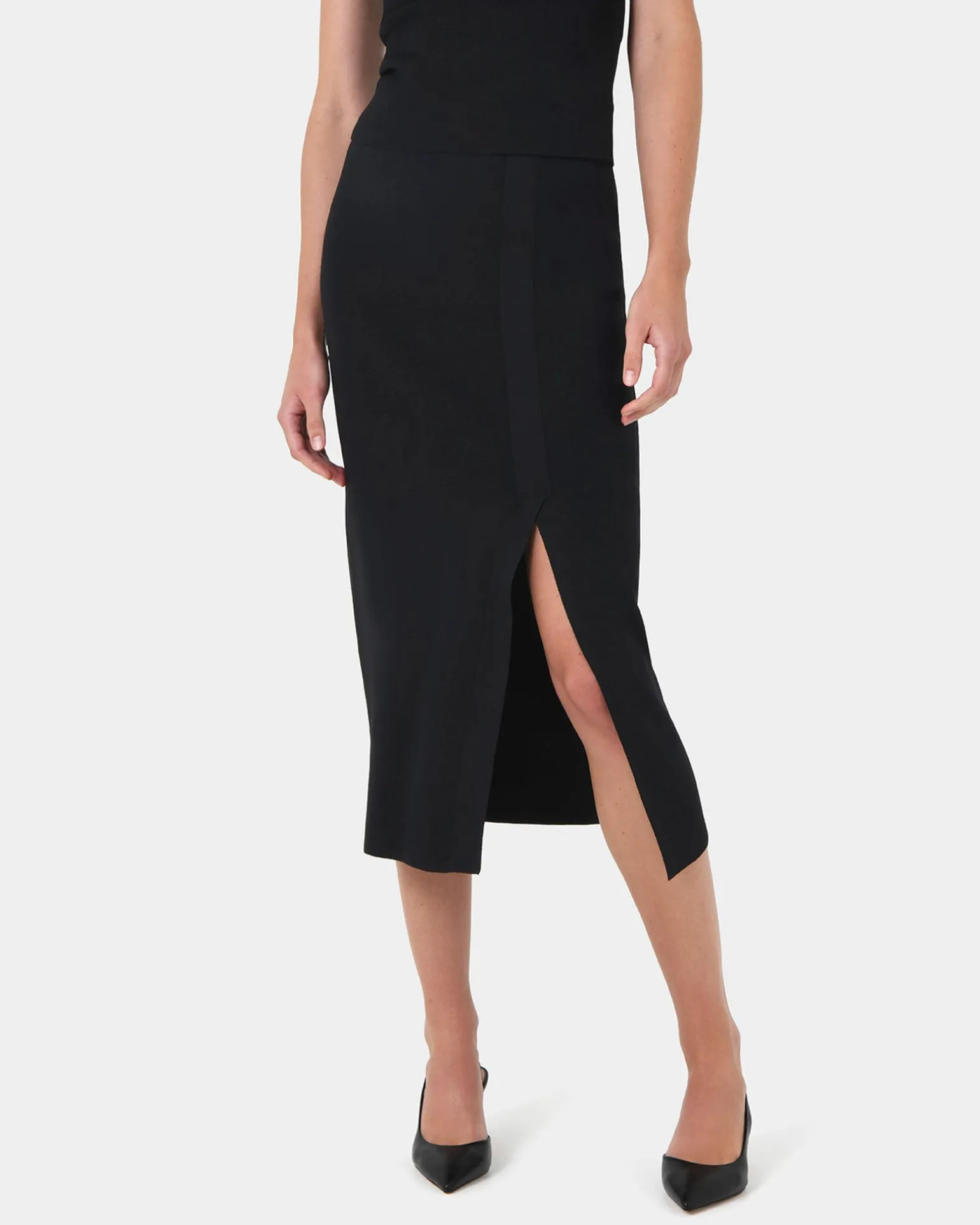 Betty Knit Split Skirt