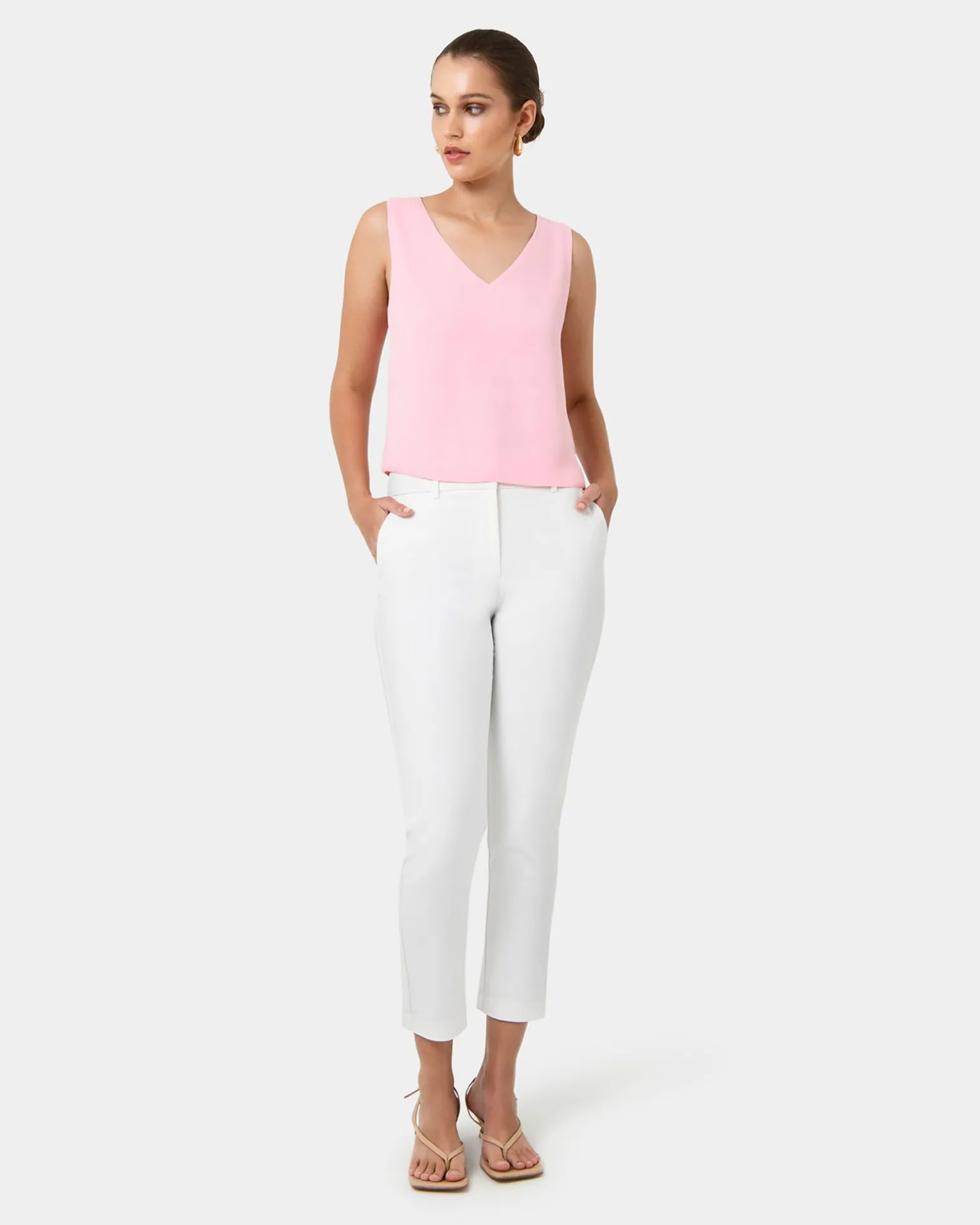 Blair V-neck Crop Top