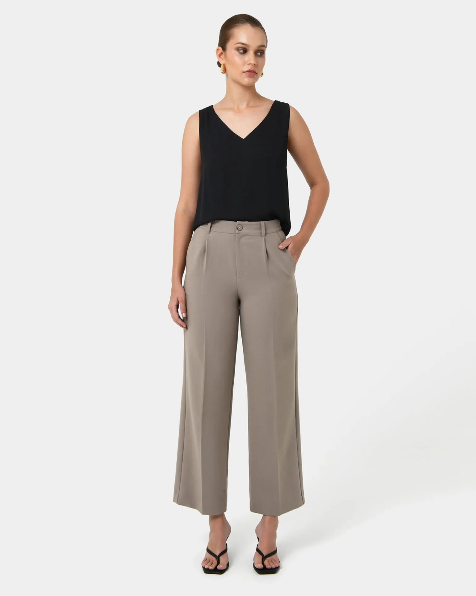 Blair V-neck Crop Top