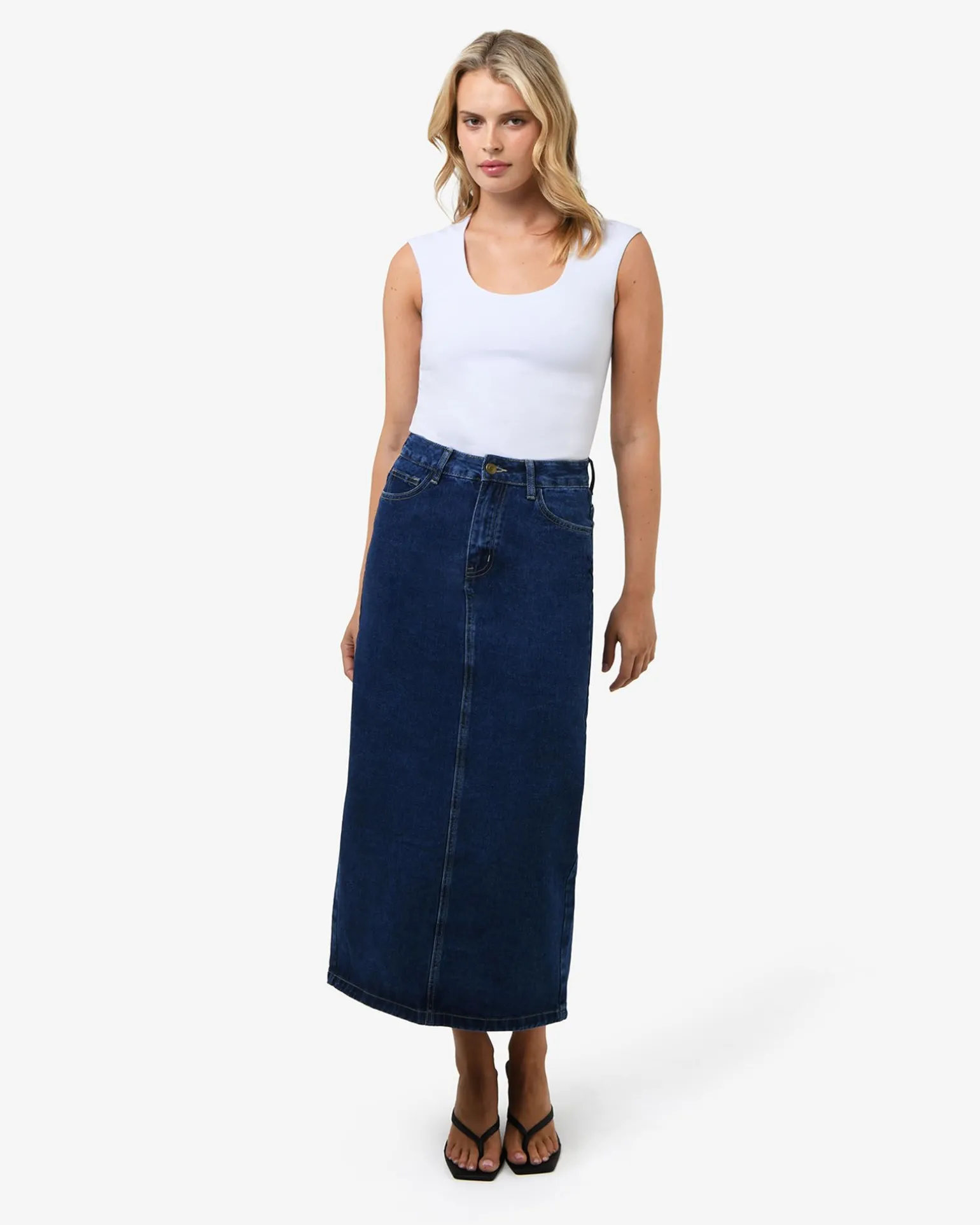 Bondi Denim Column Skirt