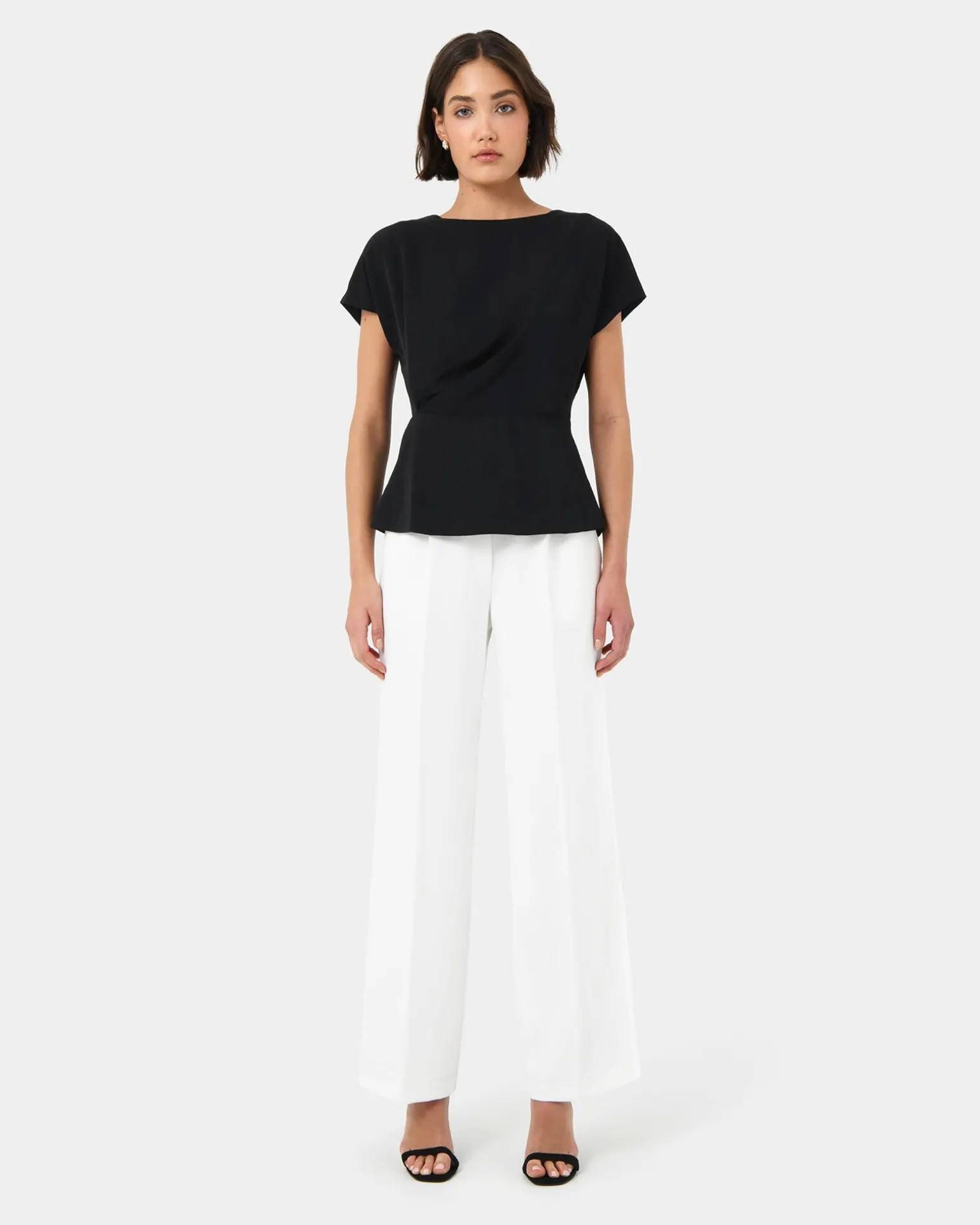 Bonnie Gathered Peplum Top