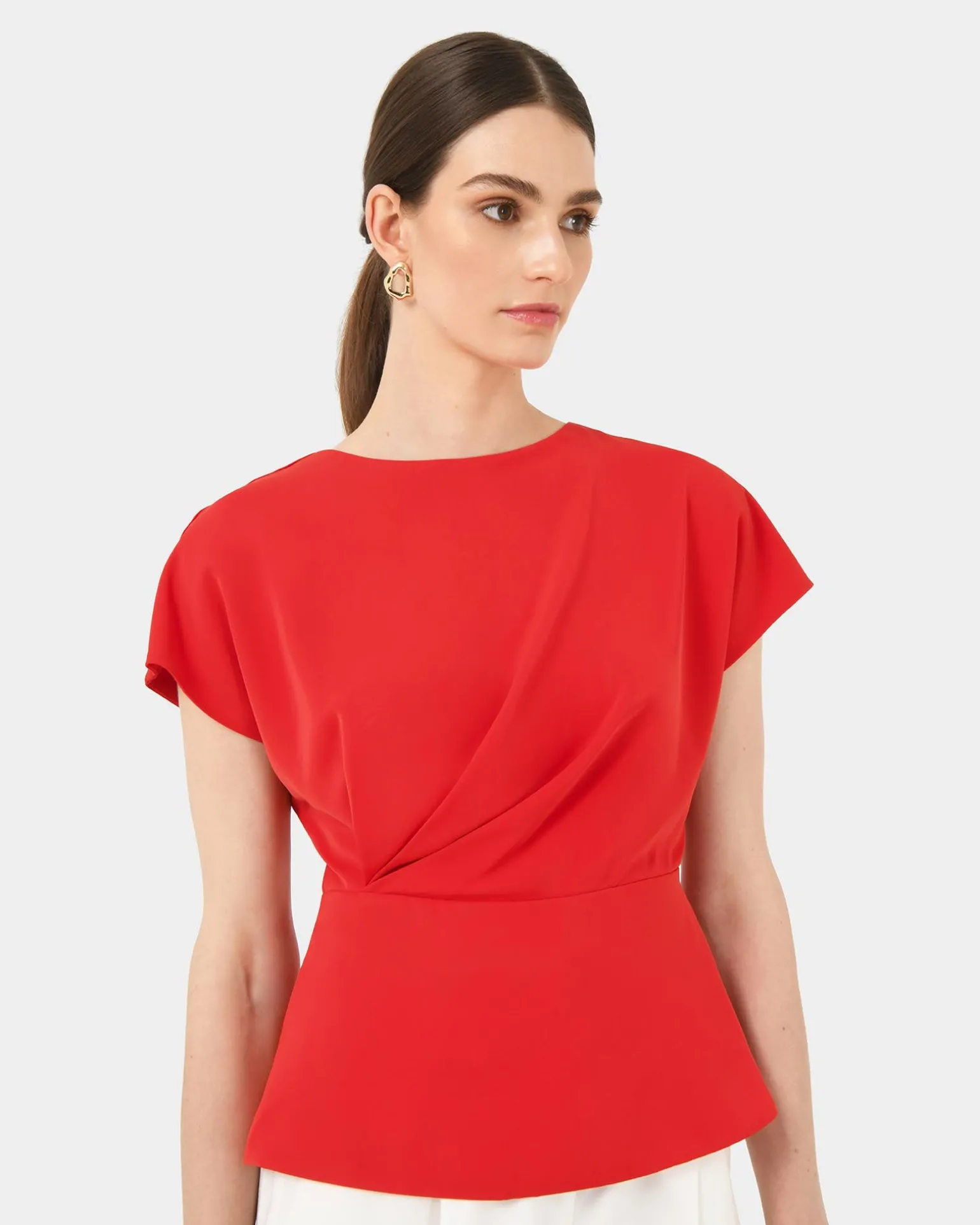Bonnie Gathered Peplum Top