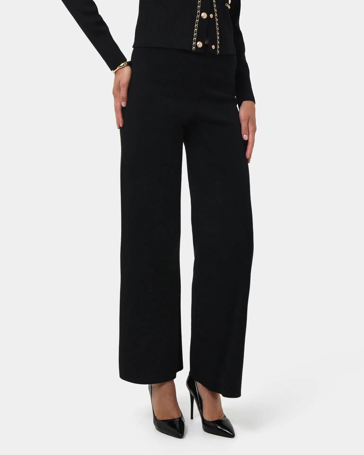 Brianna Wide Leg Knit Pants