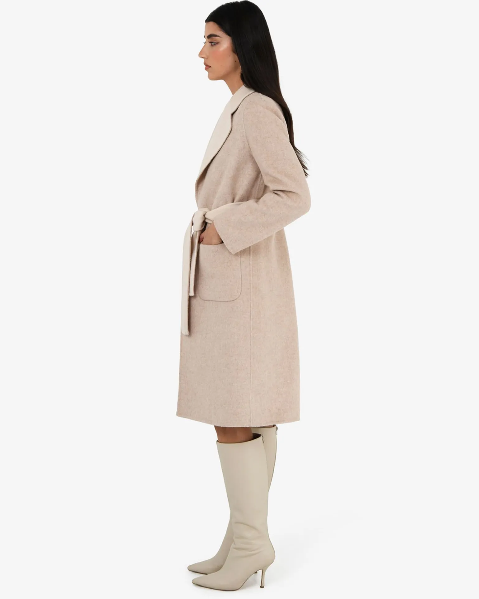 Camille Wool Tie Coat