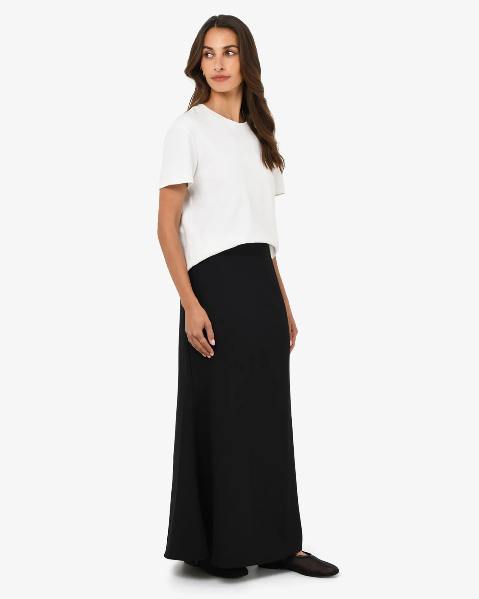 Caris Flared Maxi Skirt