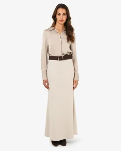 Caris Flared Maxi Skirt