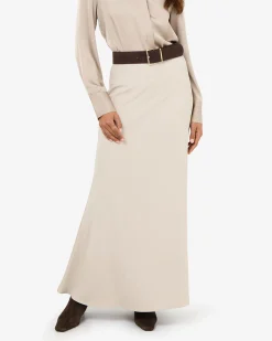 Caris Flared Maxi Skirt