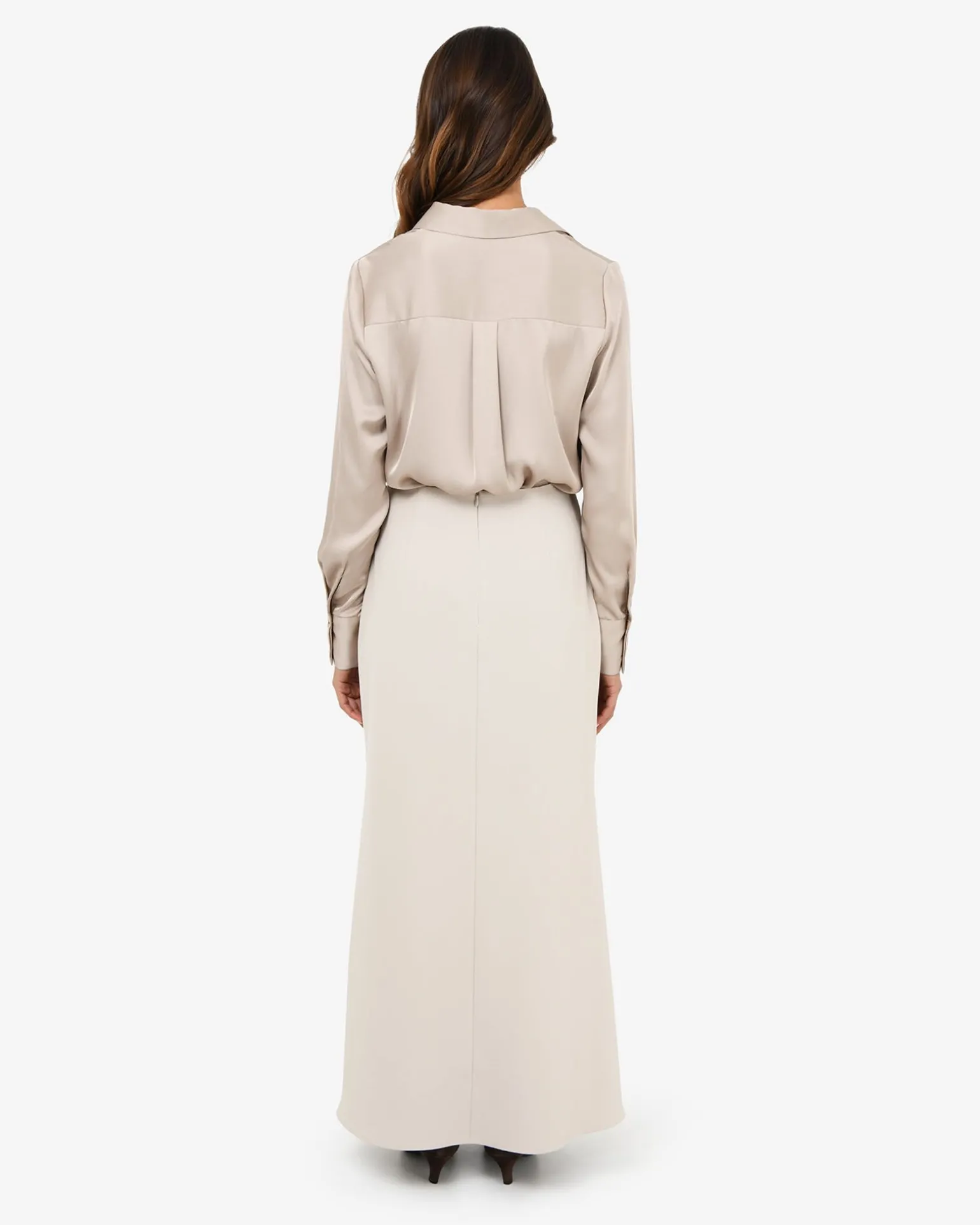 Caris Flared Maxi Skirt