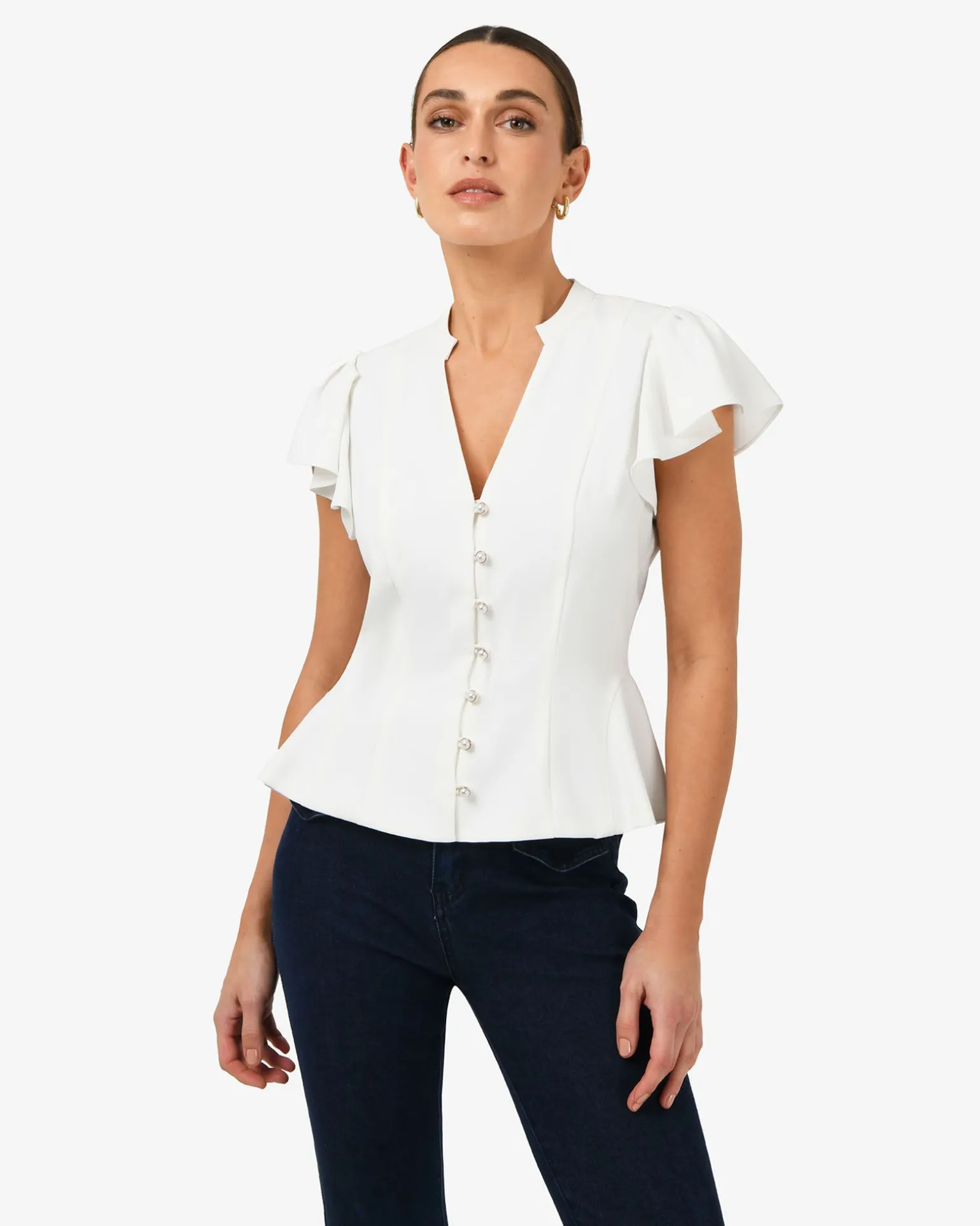 Carissa Gathered Sleeve Top
