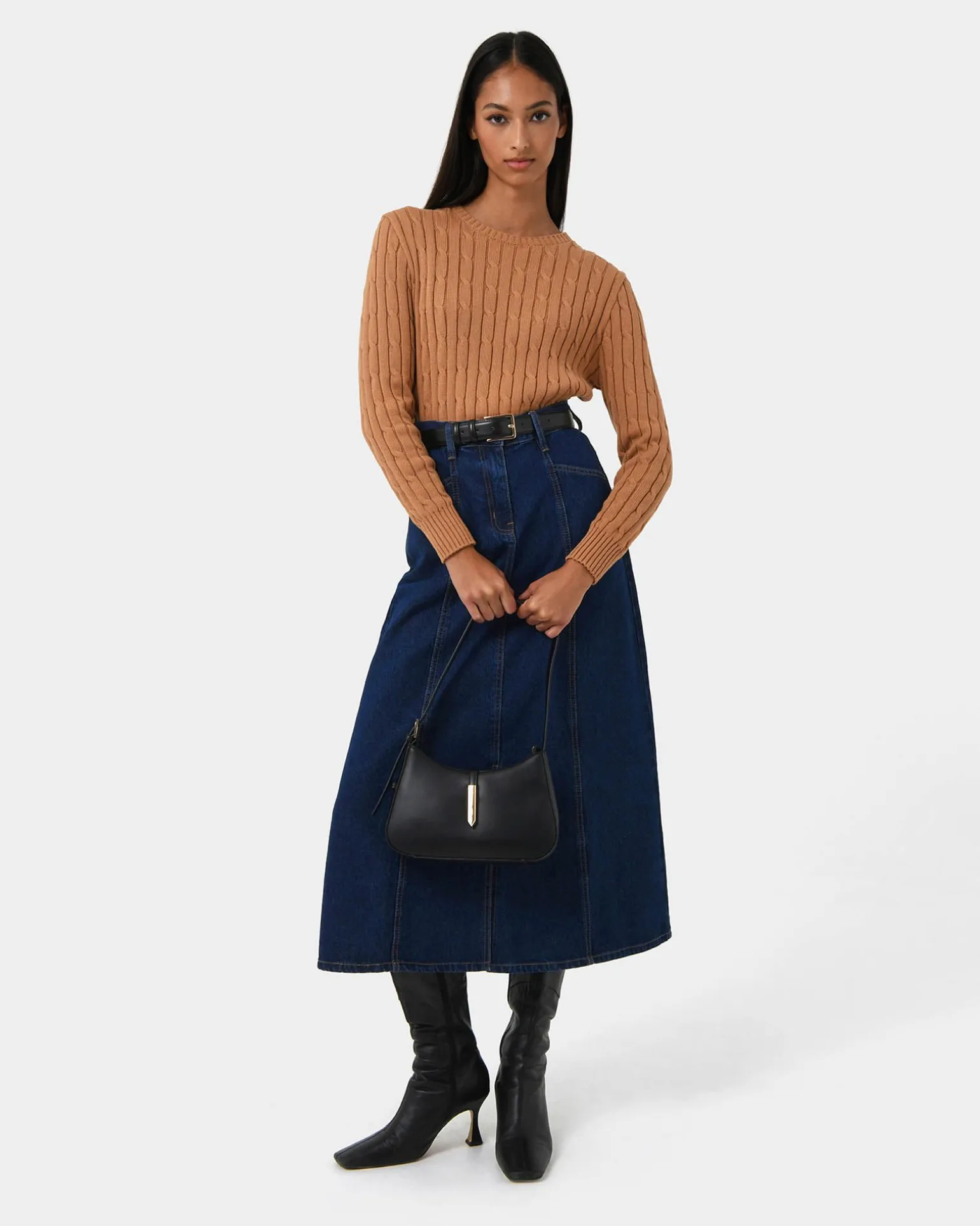 Carmen Panel Denim Skirt