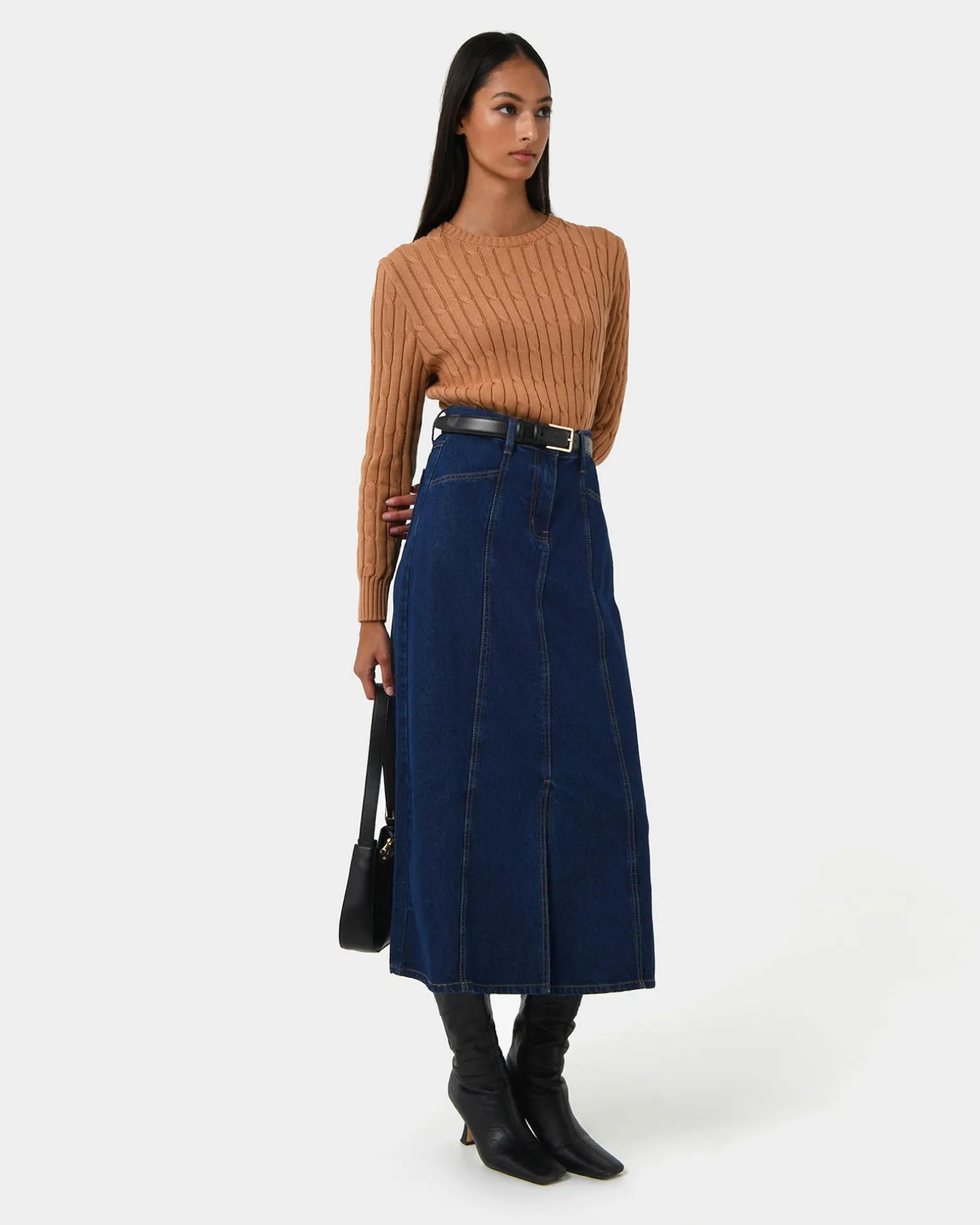 Carmen Panel Denim Skirt