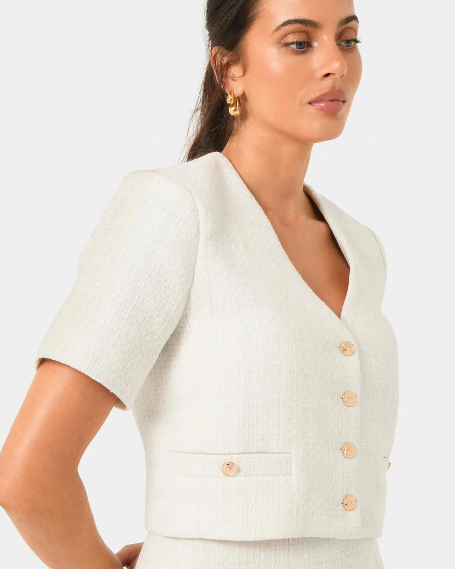 Carmen Tweed Crop Jacket