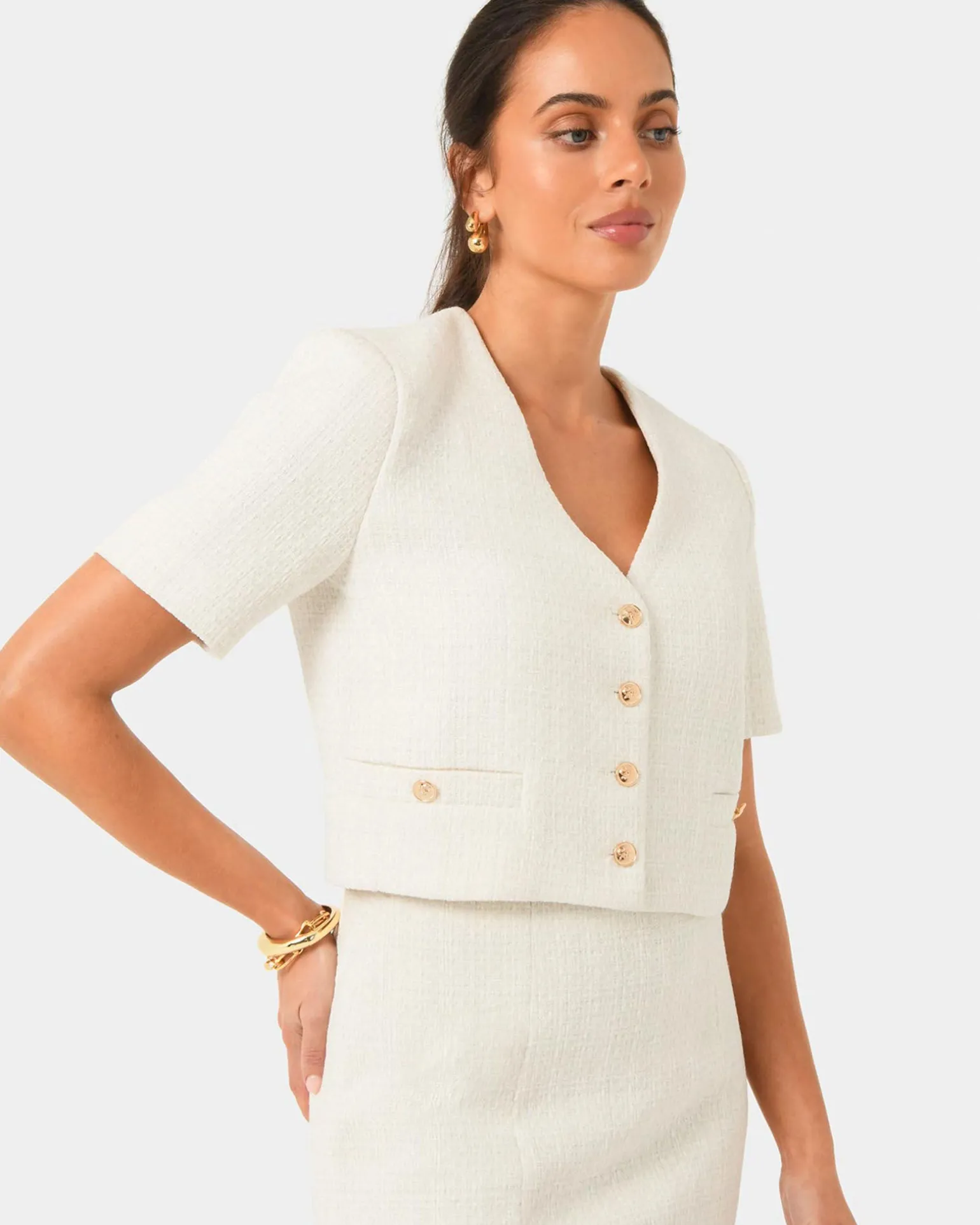 Carmen Tweed Crop Jacket