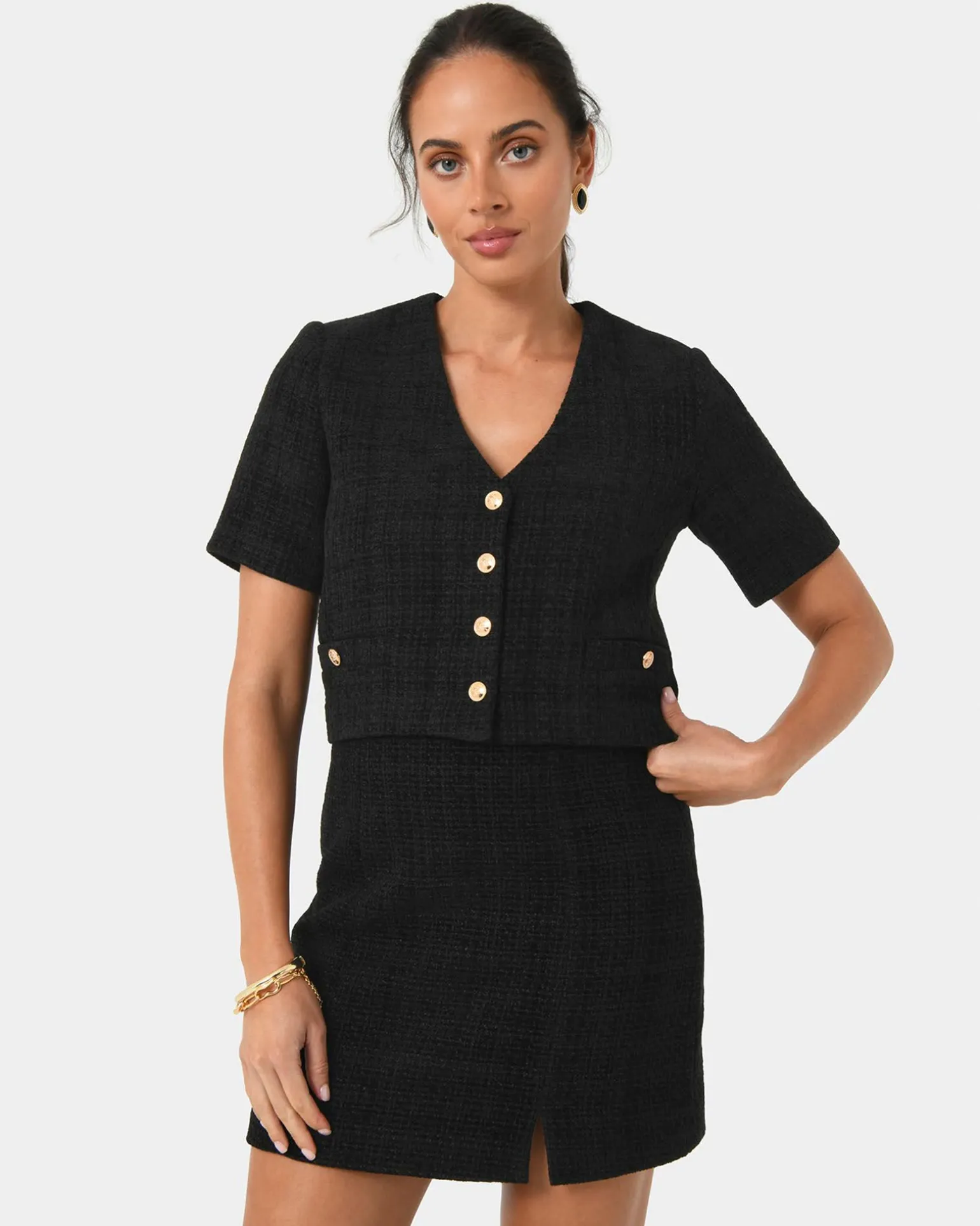 Carmen Tweed Crop Jacket