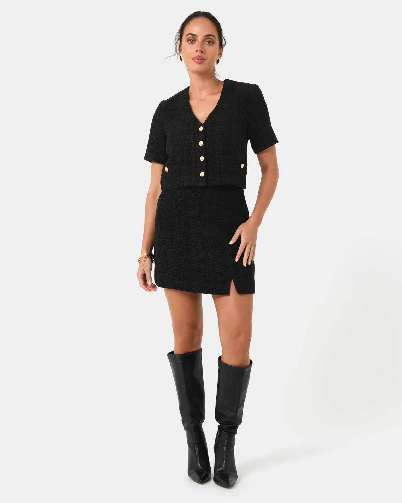 Carmen Tweed Crop Jacket