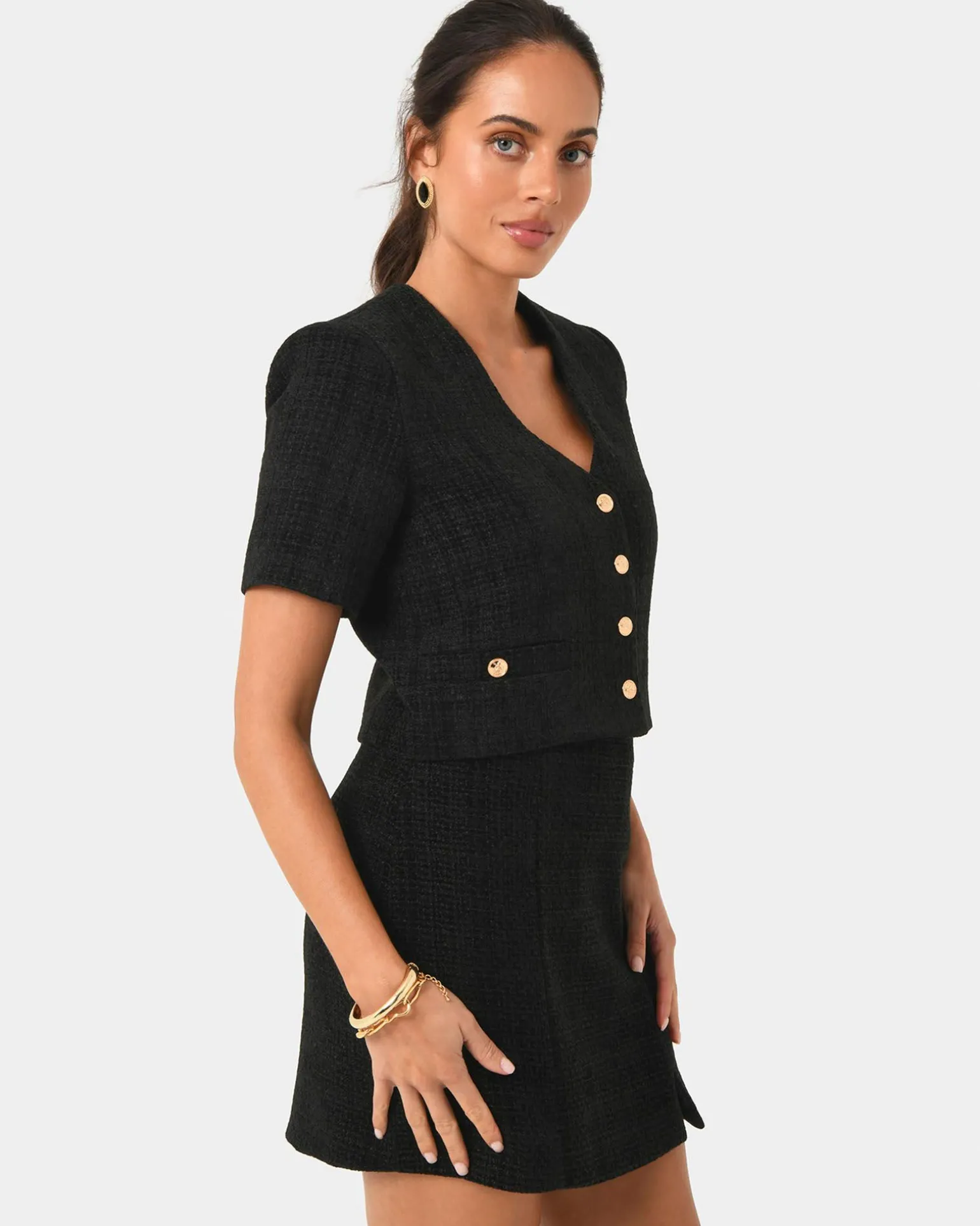 Carmen Tweed Crop Jacket