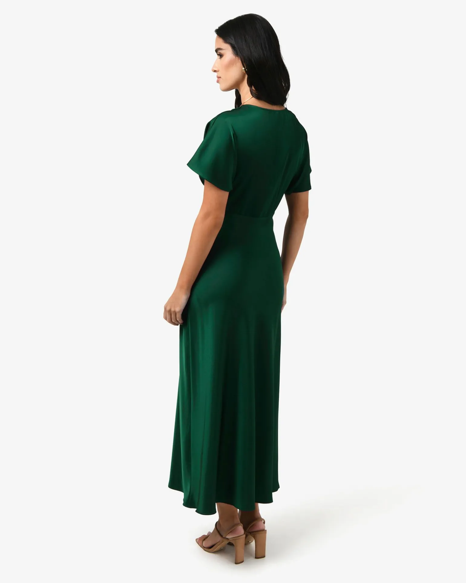 Catalina V-neck Satin Dress