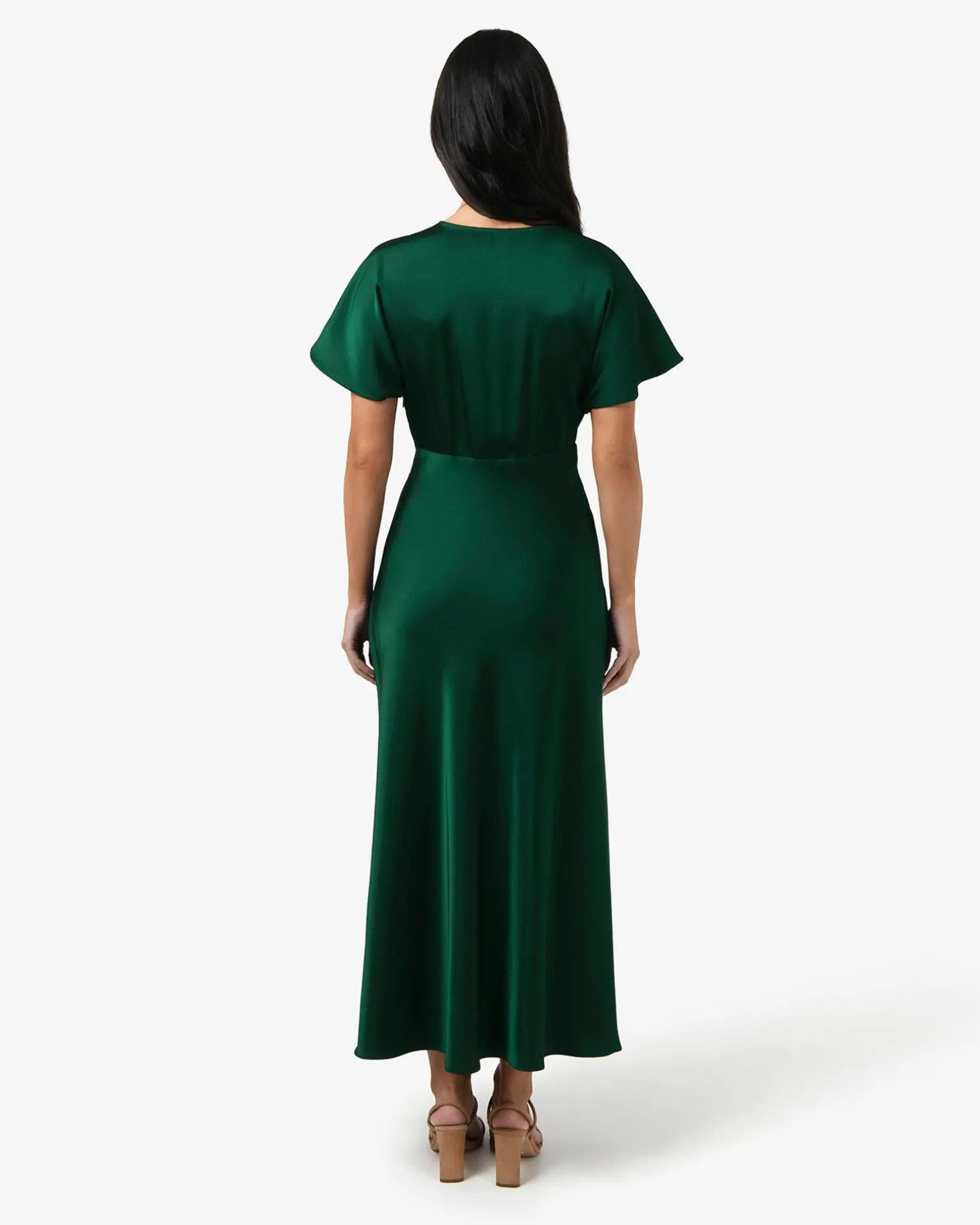 Catalina V-neck Satin Dress