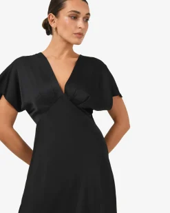 Catalina V-neck Satin Dress