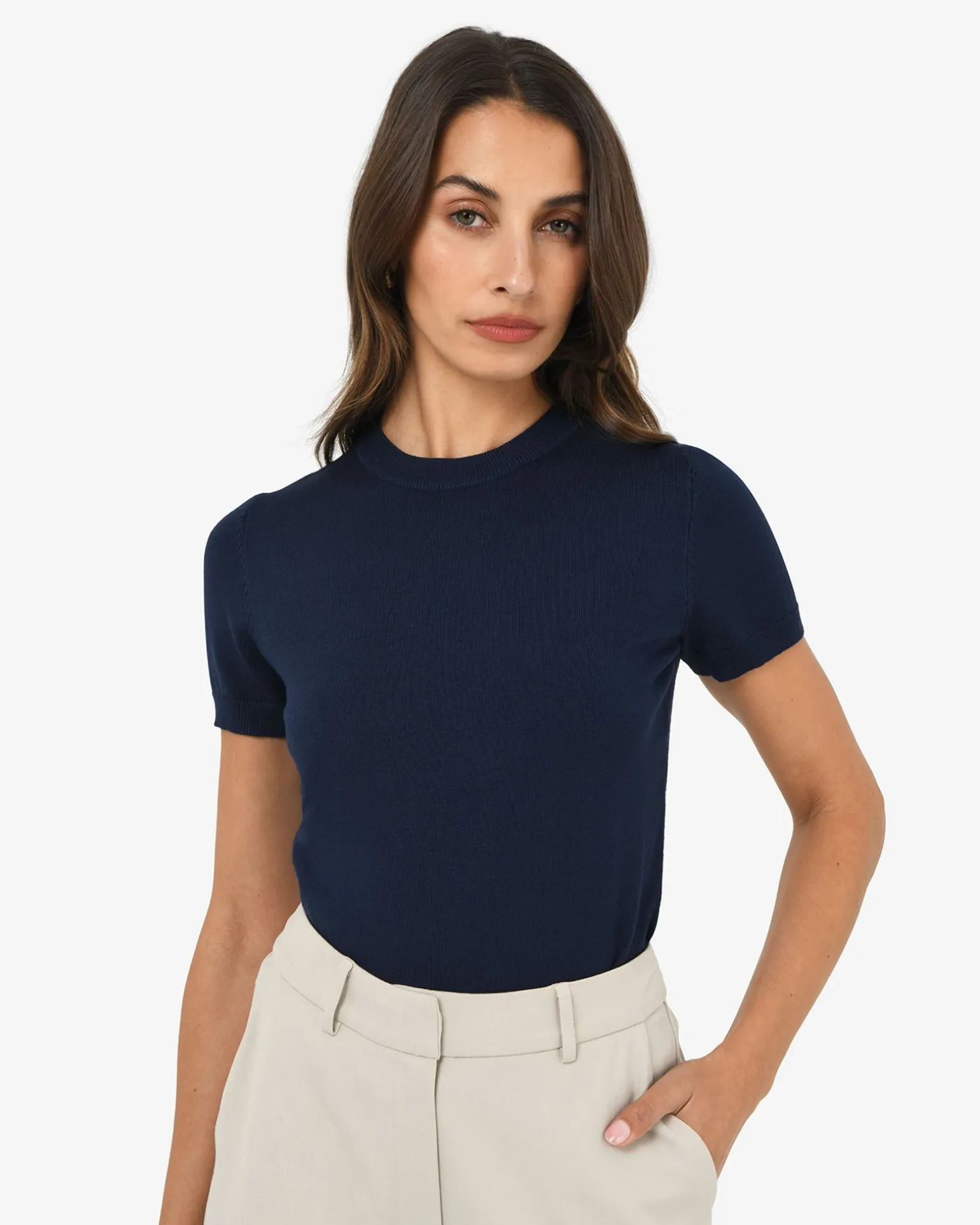 Catherine Short Sleeve Knit