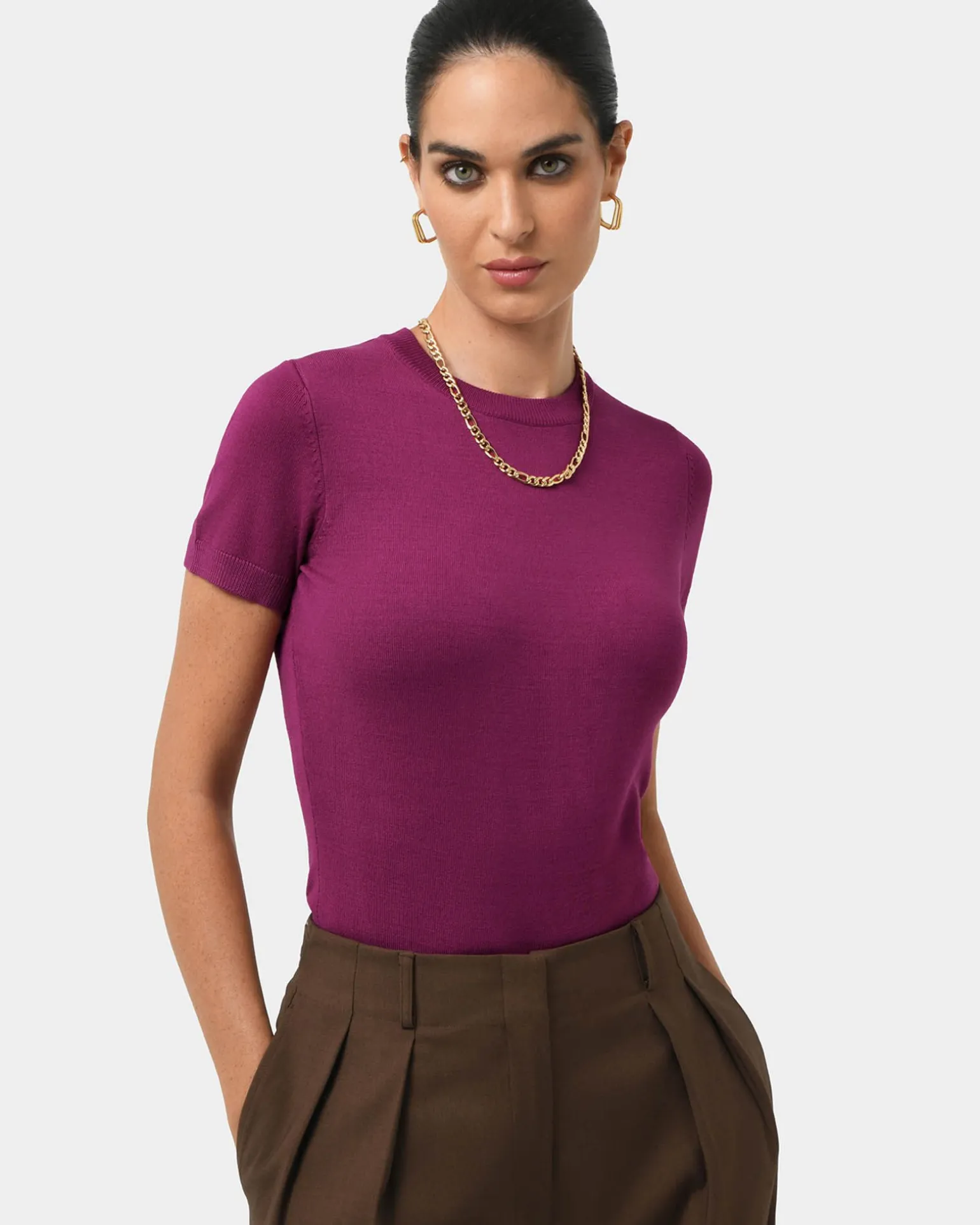 Catherine Short Sleeve Knit
