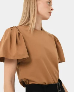 Cayla Gathered Sleeve Tee