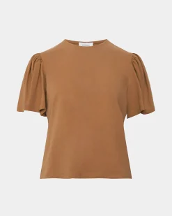 Cayla Gathered Sleeve Tee