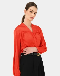 Claire V-neck Blouse