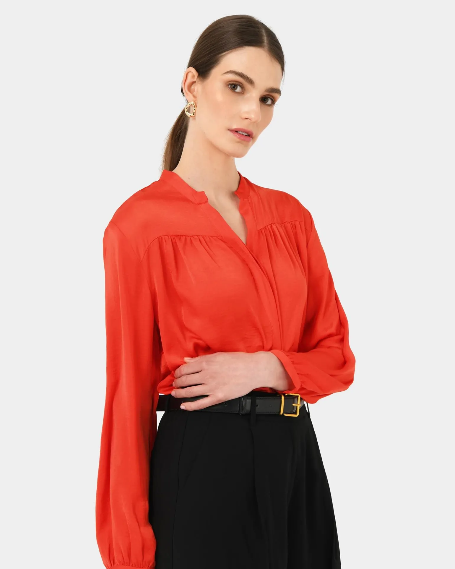 Claire V-neck Blouse
