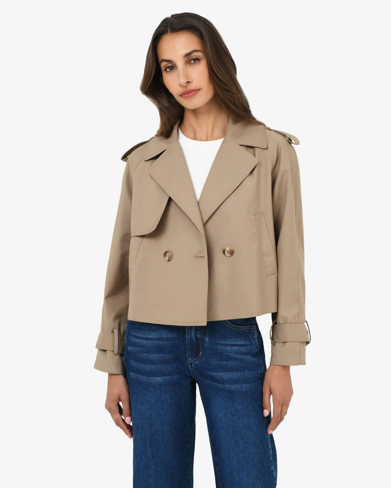 Collins Cropped Trench Coat