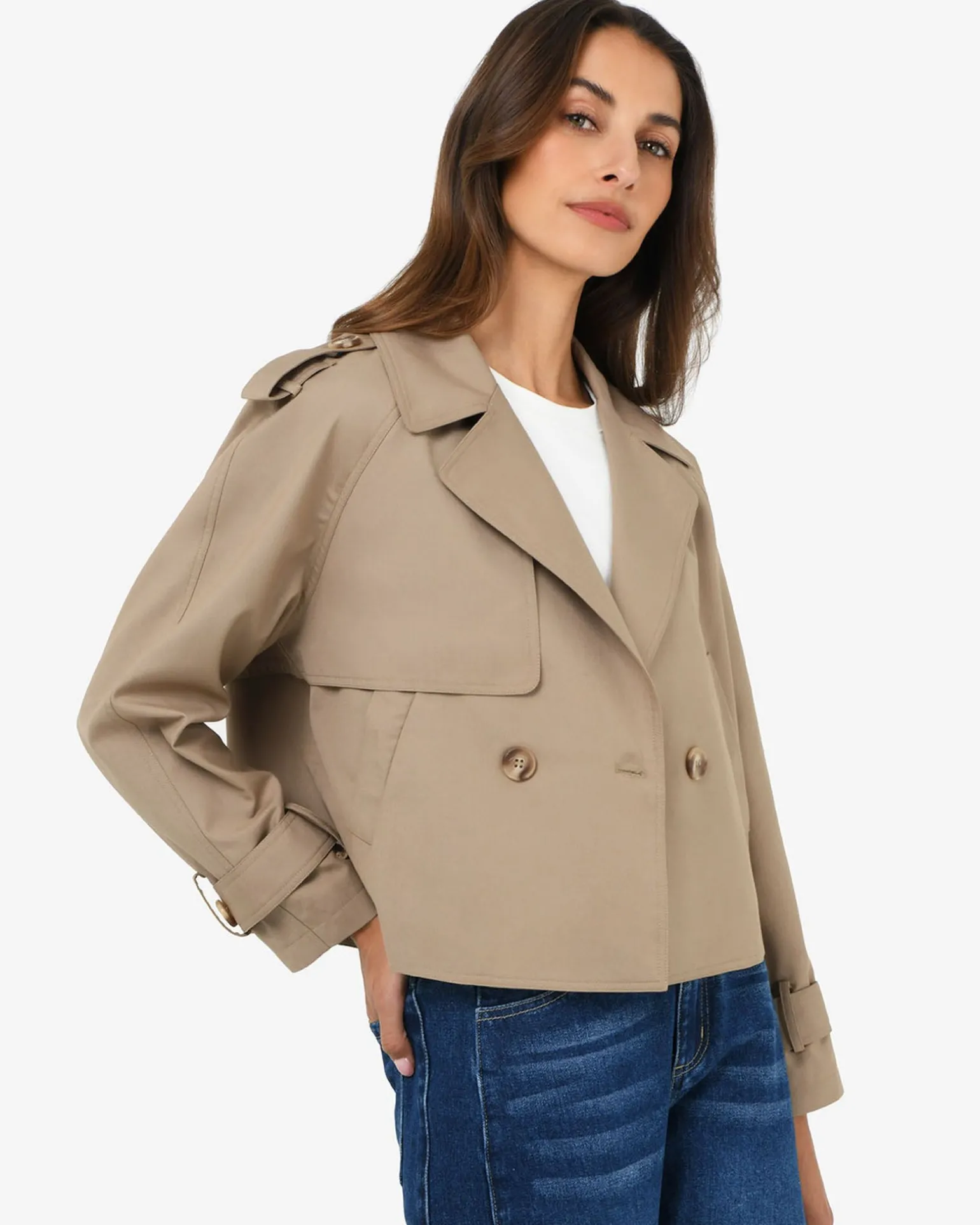 Collins Cropped Trench Coat
