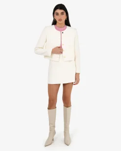 Cynthia Crop Tweed Jacket