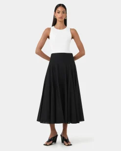 Deb Cotton Midi Full Skirt