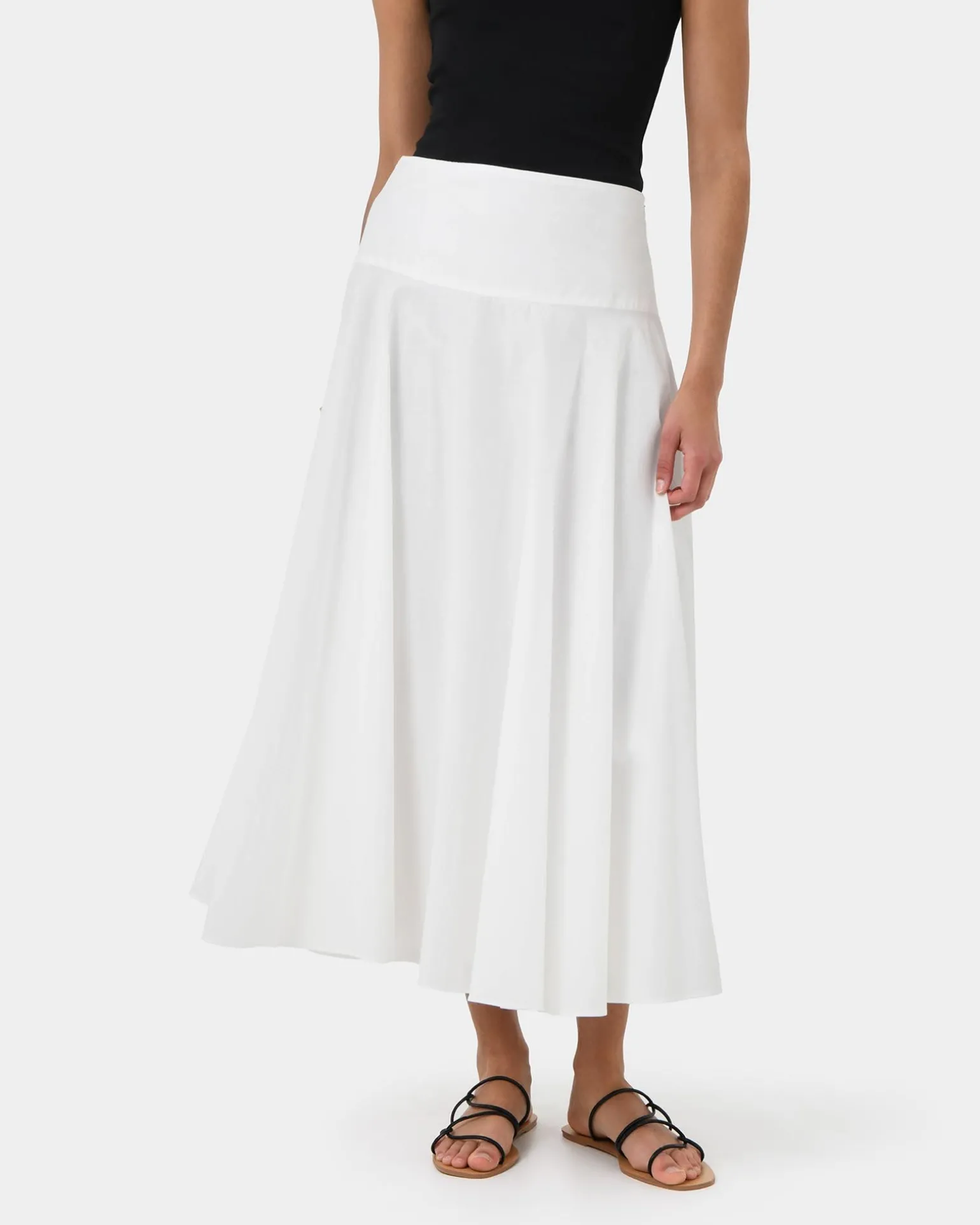 Deb Cotton Midi Full Skirt