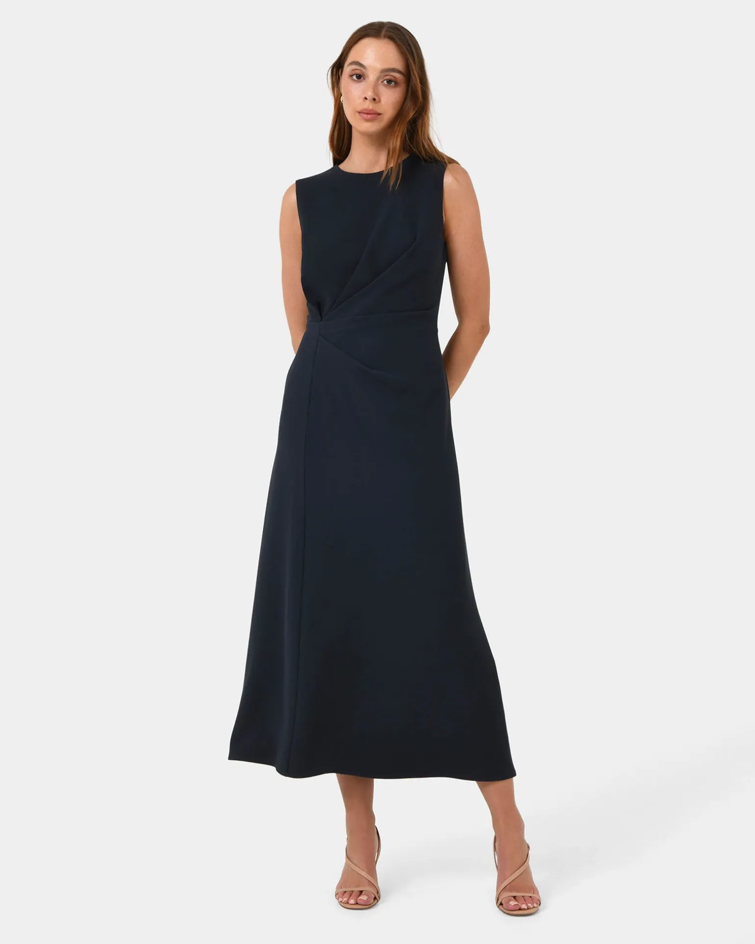 Demi Ruched Midi Dress